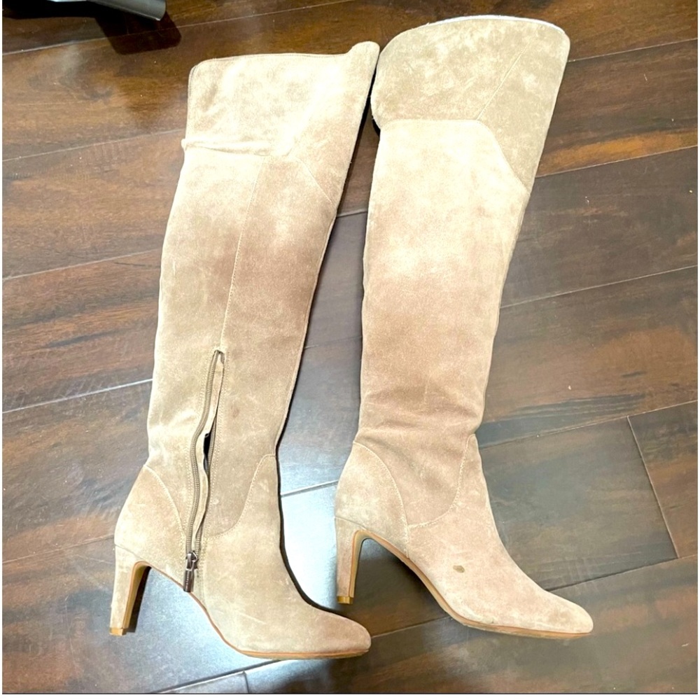 P0003.  Vince Camuto over the knee suede boots